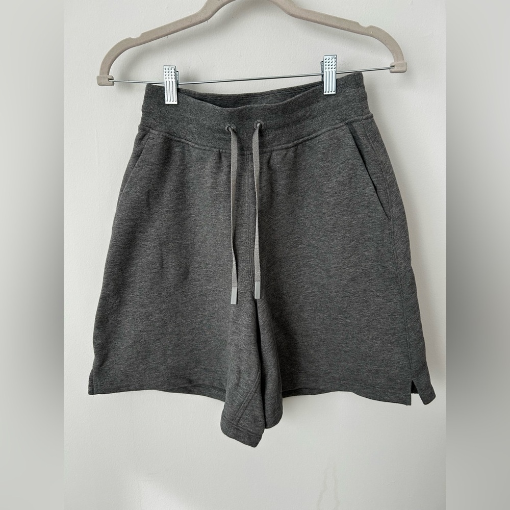 lululemon athletica grey long line high waist Scuba Shorts